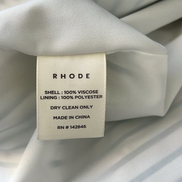 RHODE Wanda Dress Size XL Striped Floral Print Shopbop Exclusive Spring Summer - Picture 14 of 16